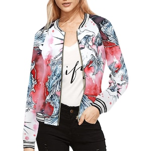 Bomber Jacket women Mermaid Jacket