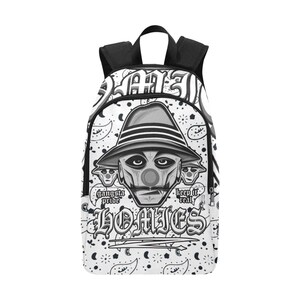 Backpack School Designer Backpacks Canvas Backpack Personalized Backpacks Chicano Vatos Locos Cartoon  Art Comics