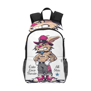 Backpack School Backpack Printed Backpacks Kids Bags Rucksack Vato Loco Chicano Cartoon