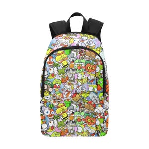 Backpack School Designer Backpacks Canvas Backpack Personalized Backpacks Cartoon Comics