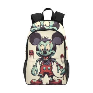 Backpack School Designer Backpacks Canvas Backpack Personalized Backpacks Halloween Horror Zombie Cartoon Comics