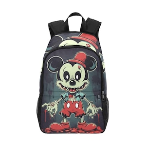 Backpack School Designer Backpacks Canvas Backpack Personalized Backpacks Halloween Horror Zombie Cartoon