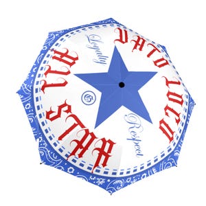 Umbrella Semi Automatic Foldable Vato Loco All Star Chicano