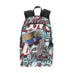 Backpack School Designer Backpacks Canvas Backpack Personalized Backpacks Vato Loco Art Cartoon