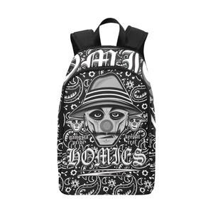 Backpack School Designer Backpacks Canvas Backpack Personalized Backpacks Chicano Comics Vatos Locos Cartoon  Art