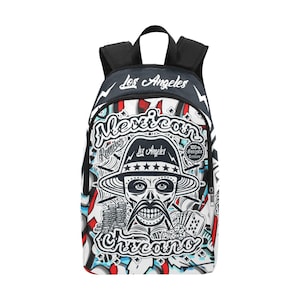 Backpack School Designer Backpacks Canvas Backpack Personalized Backpacks Los Angeles Cartoon Gangsta Chicano