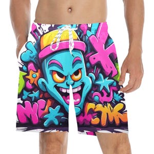 Beach Shorts heren korte zwembroek Gangsta beer