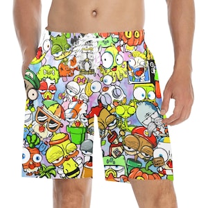 Beach Shorts heren korte zwembroek Cartoon Comics