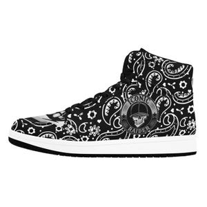 Men&#39;s High Top Sneakers Retro Chicano Style Basketball Shoes