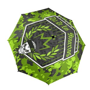 Umbrella Semi Automatic Foldable Día De Los Muertos Chicano Skull