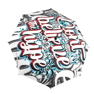 Umbrella Semi Automatic Foldable Graffiti