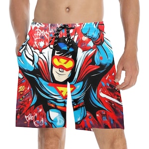 Beach Shorts heren korte zwembroek Superhelden Comics Superhelden Shorts