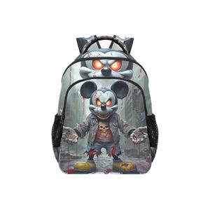 Backpack School Backpack Big Bag School Rucksack Zombie Cartoon Halloween Horror