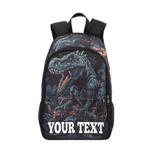 Personalized Godzilla Backpack Custom Name Kaiju School Bag
