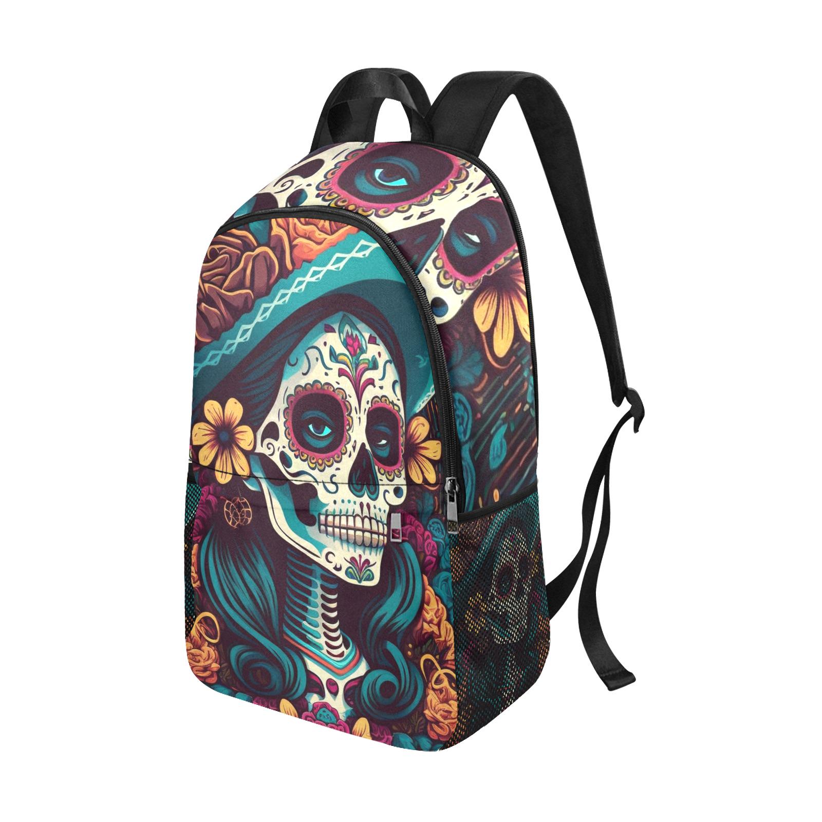 Backpack School Day of the Dead Woman Backpack Día De Los 