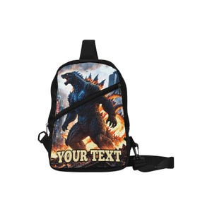 Personalized Godzilla Crossbody Bag Nylon Travel Backpack