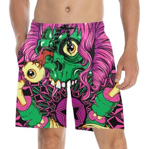 Strand Shorts heren korte zwembroek Cartoon Comics Zombie Horror Halloween