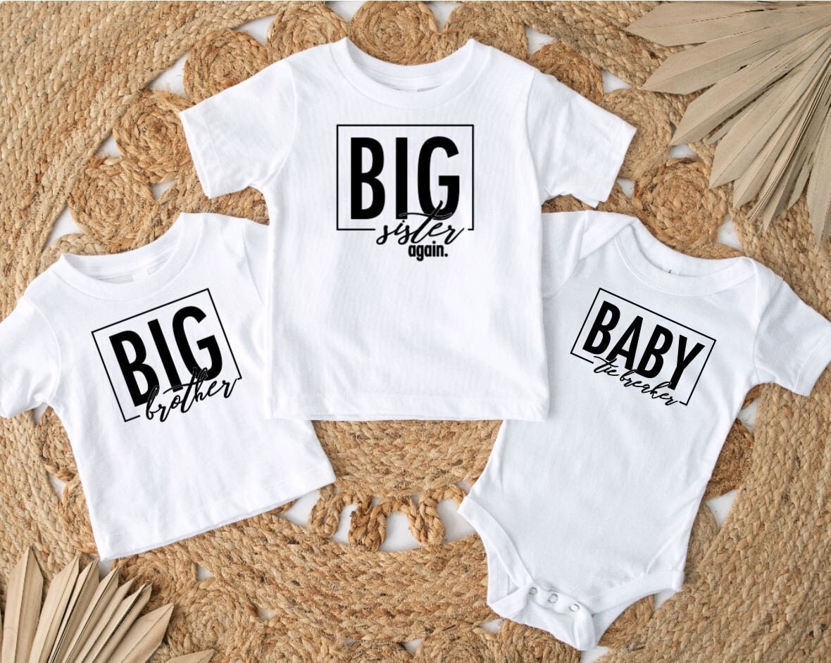  Tiebreaker pregnancy announcement shirt 3rd baby reveal  flamingo and grey shirts : Handmade Products