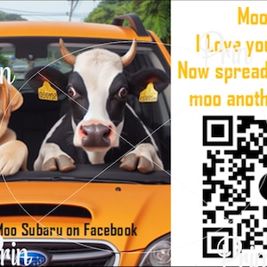 MOO MOO - Biglietti di ammirazione per mucche e labrador