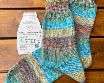 Handgestrickte dicke Socken in Größe 40/41