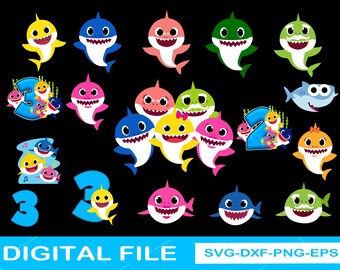 Download Birthday Baby Shark Svg Etsy
