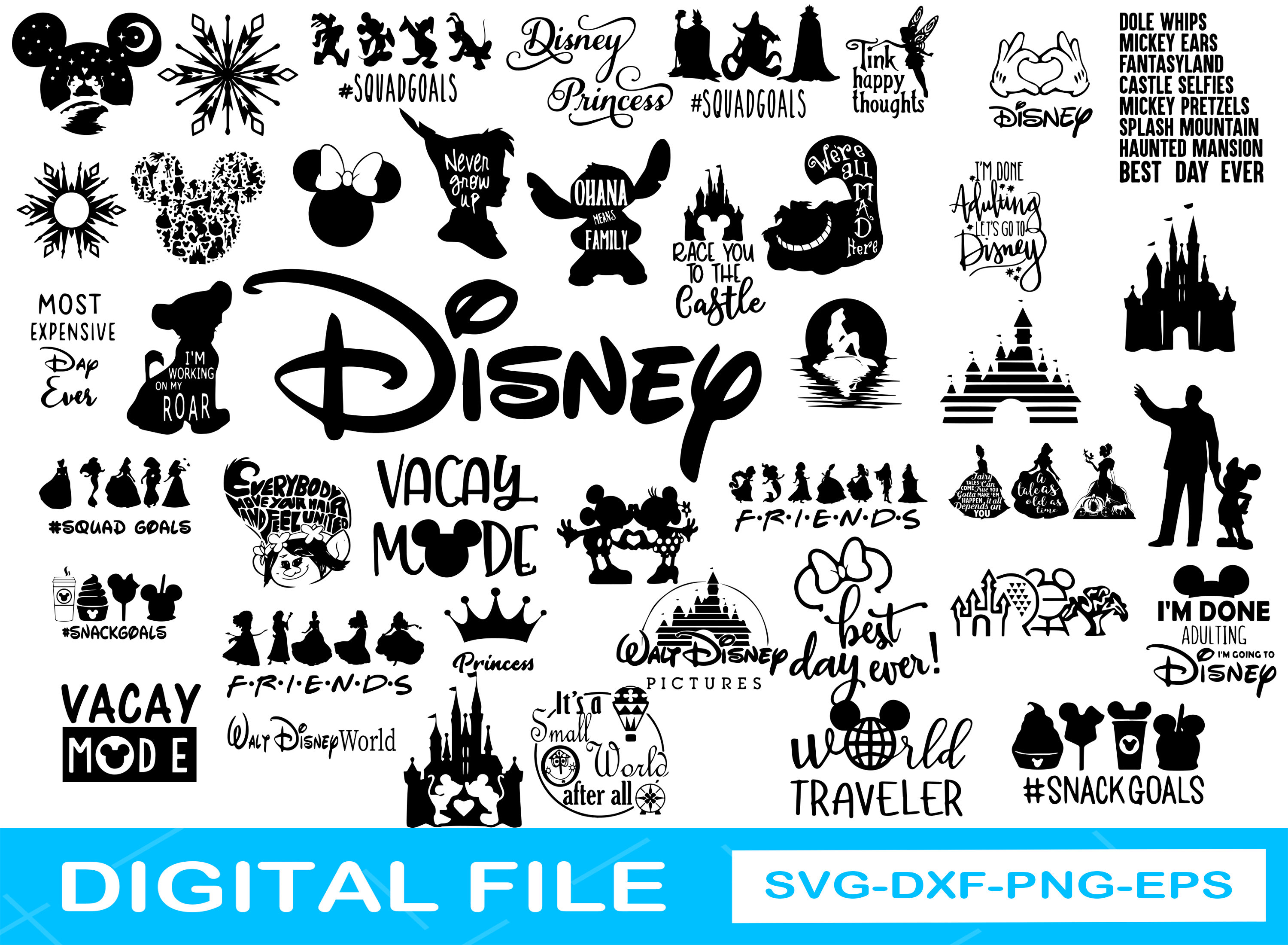 Disney Svg Disney Princess Svg Walt Disney Svg Disney | Etsy