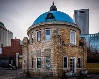 Tulsa Oklahoma Wall Art - Blue Dome on Historic Route 66; Gas