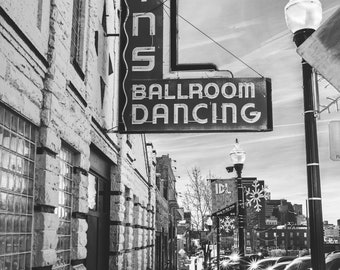 Tulsa Oklahoma Skyline Wall Art - Cain's Ballroom; Music Hall; Wall Art Decor; Tulsa Architecture, Tulsa Wall Art, Tulsa Photos; Concerts