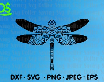 Download Dragonfly Mandala Svg Etsy