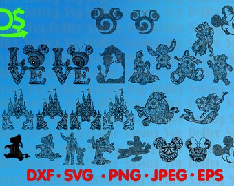 Download Disney Mandala Svg Etsy