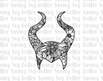 Download Maleficent Horns Svg Etsy