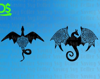 Download Dragon Mandala Svg Etsy