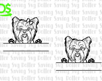 Download Yorkie Silhouette Etsy