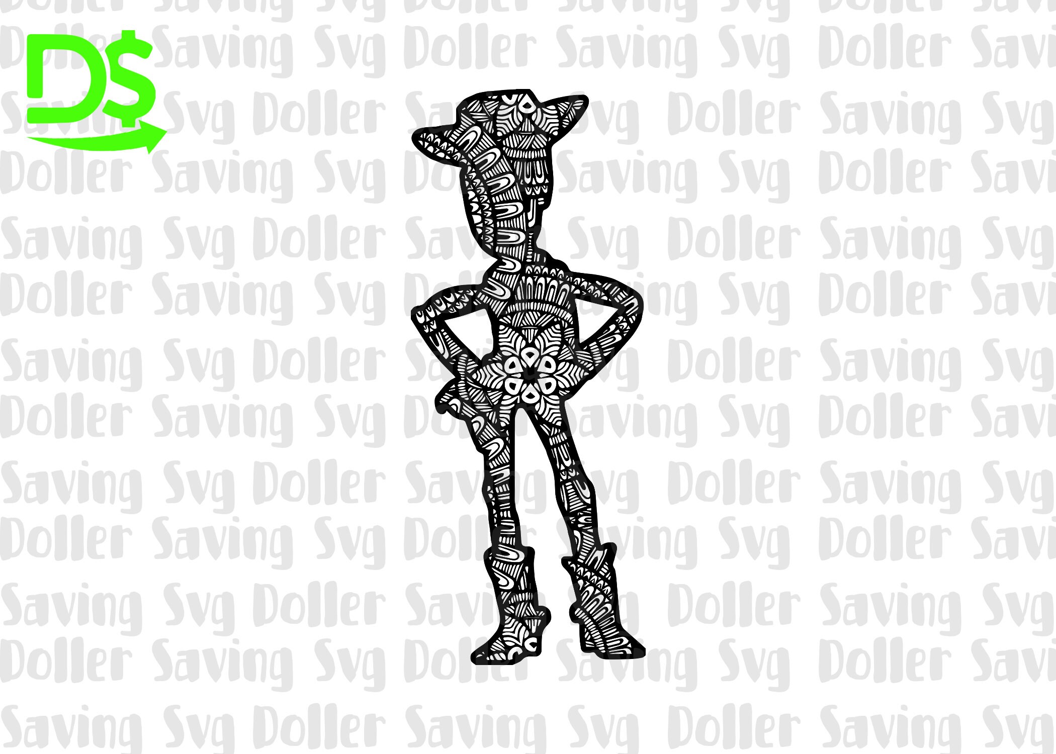 Toy Story svg mandala toy storyzentangle toy story Sheriff | Etsy