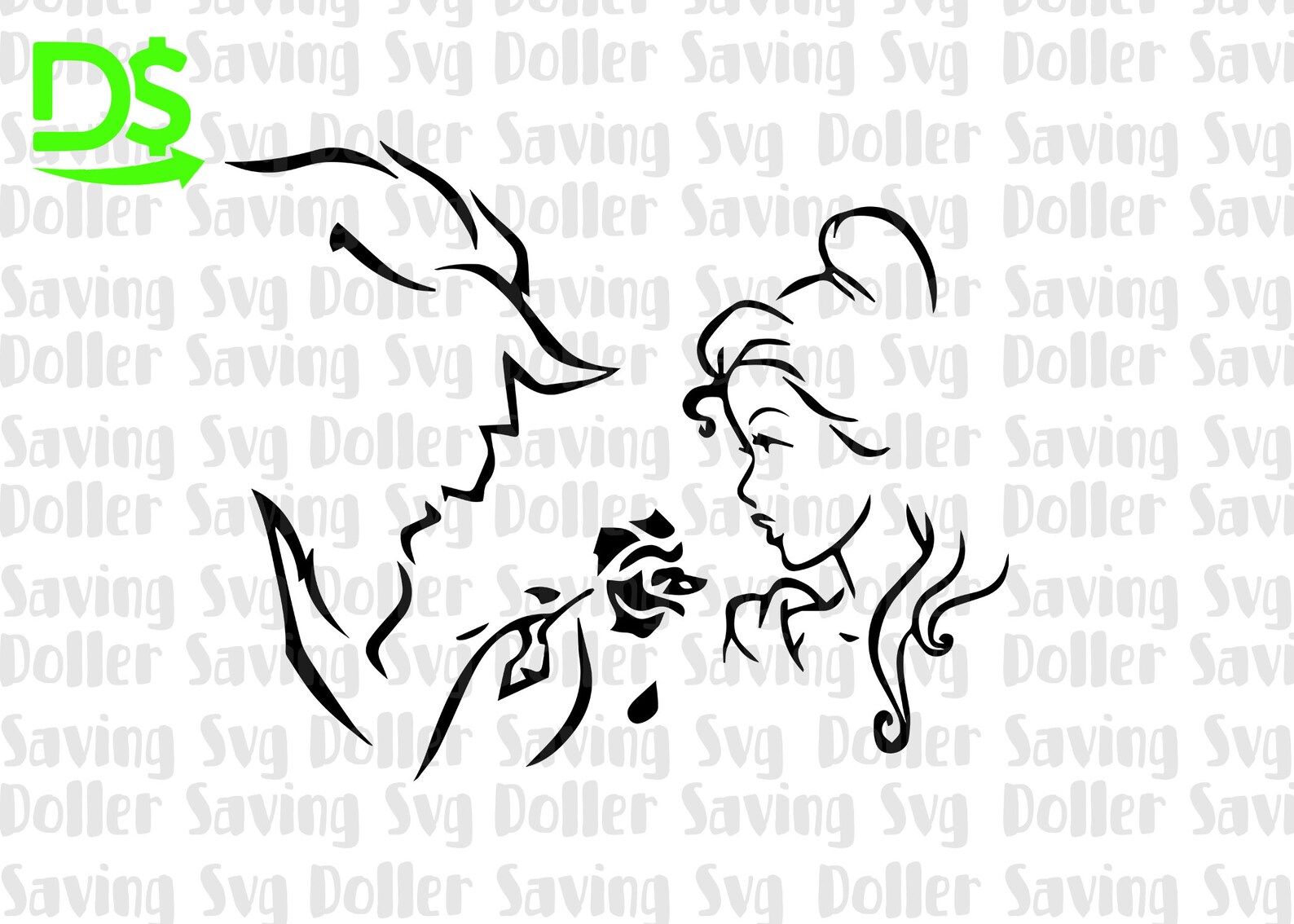 Disney SVG Beast Disney Beauty and Beast SVG Digital File | Etsy