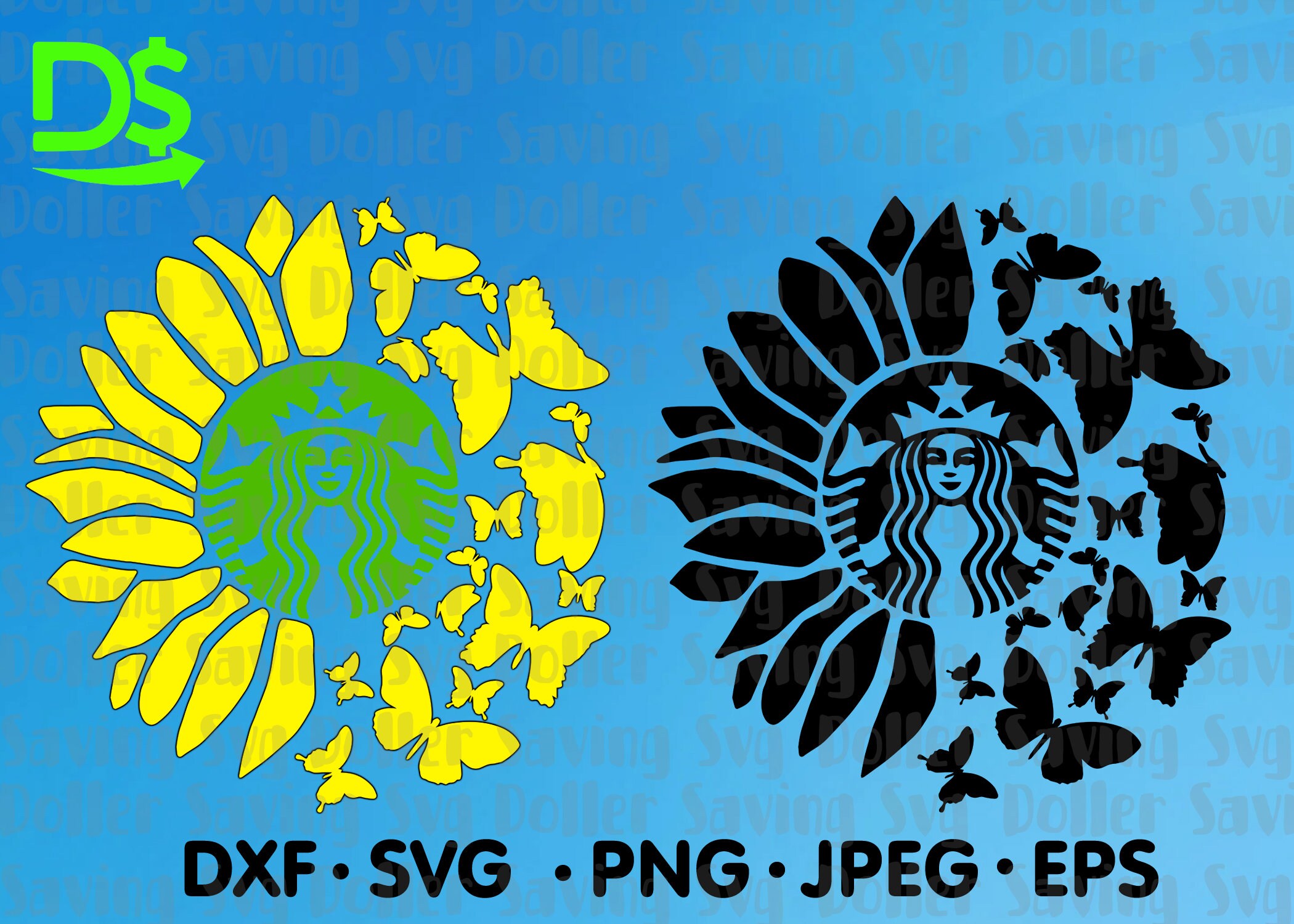 Free Free 95 Sunflower Butterfly Starbucks Svg SVG PNG EPS DXF File