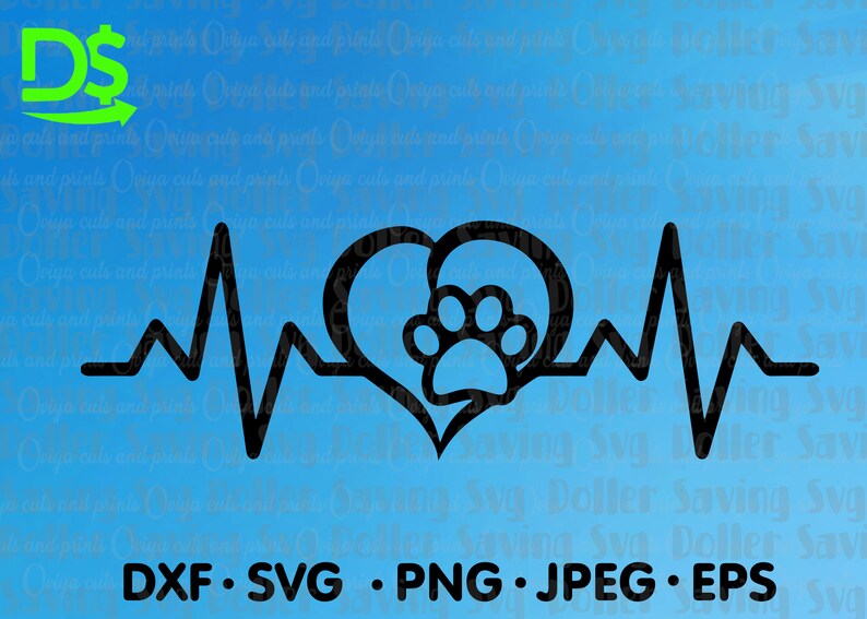Free Free Paw Print Heartbeat Svg 926 SVG PNG EPS DXF File