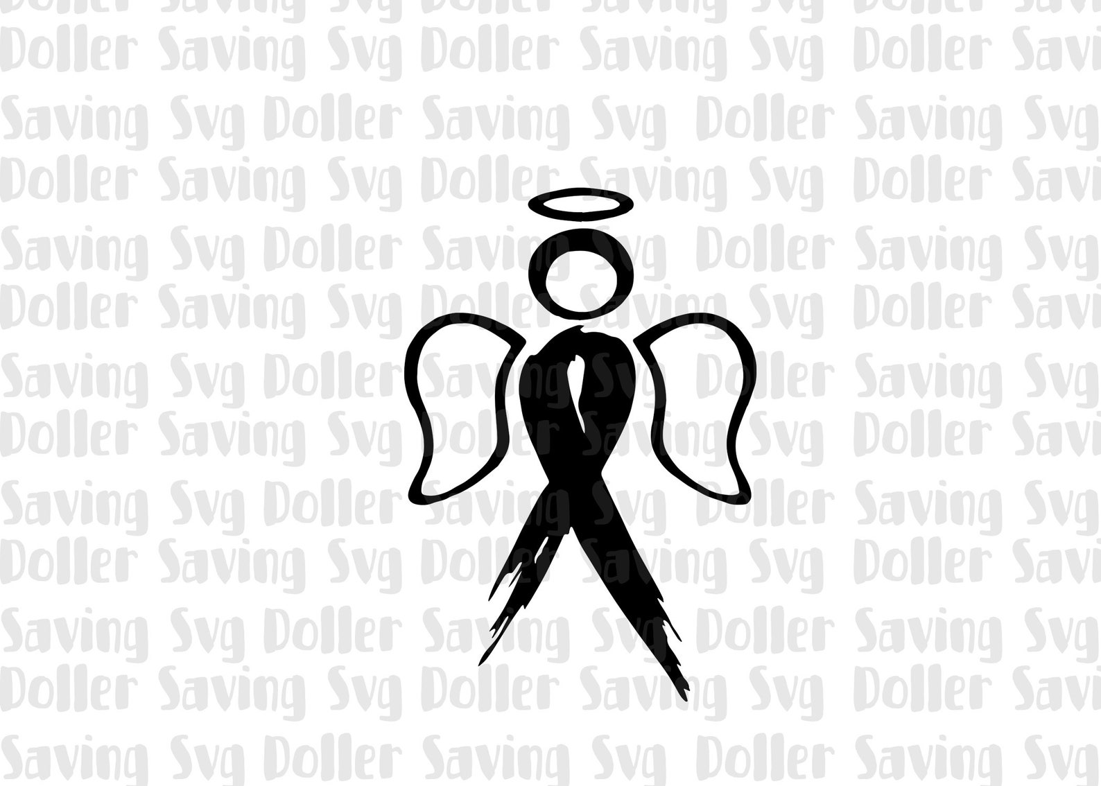 Cáncer Ribbon angel wings SVG Cancer Survivor Awareness Etsy España