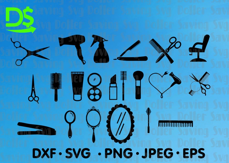 Download Dxf Eps Hair Stylist Tools Saloon Make Up Kit Hairdresser Bundle Tools Svg Png Barber Clipart Hair Salon Svg 20 Files Hairdresser Svg Bags Boxes Party Gifting Kromasol Com