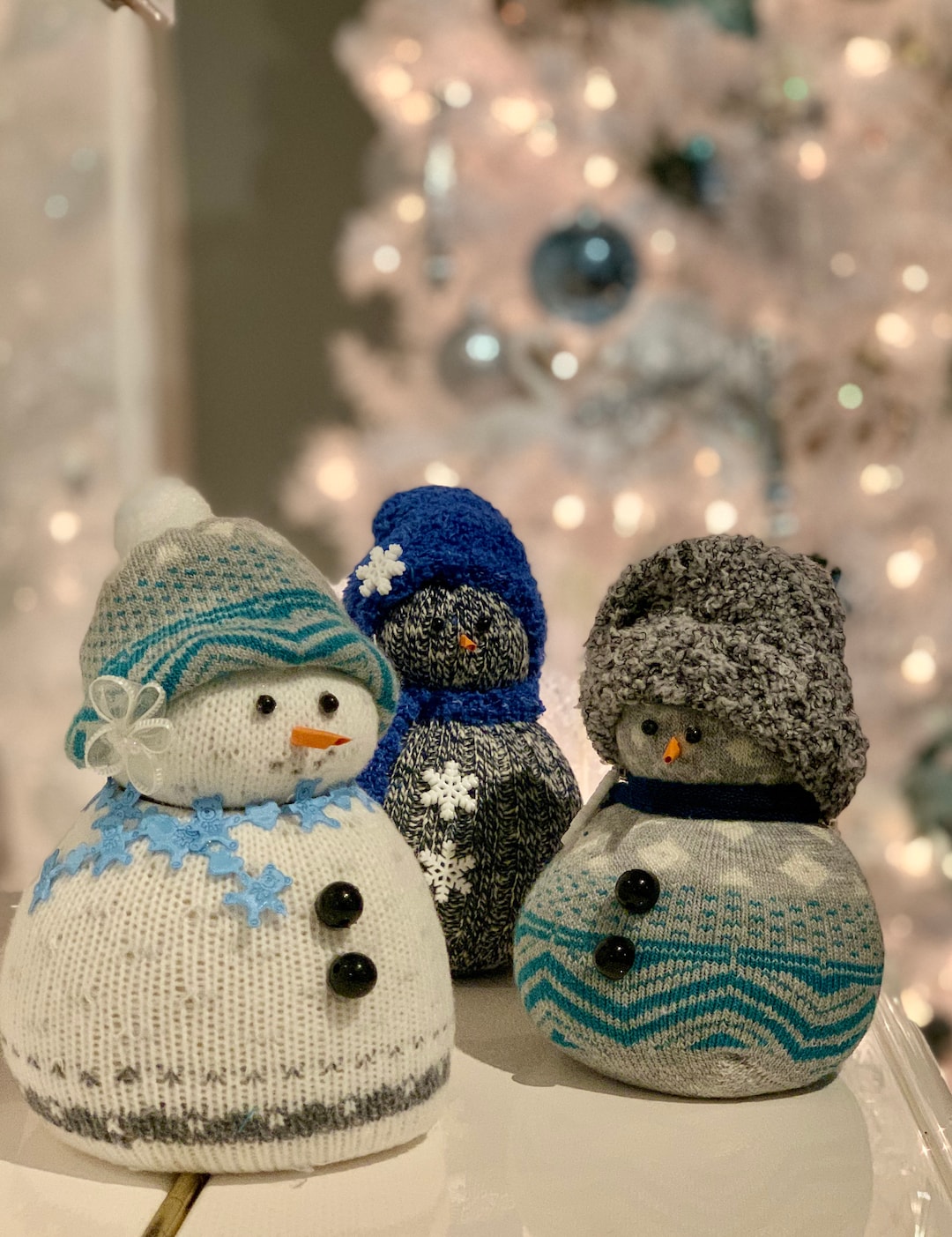 Adornos Navideños Hacer MuÃ±ecos Con Calcetines Y Arroz MuÃ±ecos