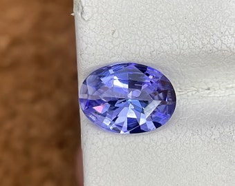 Natural Tanzanite Oval Cut , 1.30 Cts ,  8.8x6.8 mm , Ring Size Tanzanite, (Eye Clean) #746