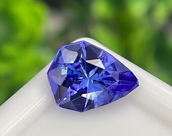 Ultra Precision Cut Natural Tanzanite , 1.06 Cts , 8.3x6.3 mm , Special Cut Of Our Shop , (Eye Clean) #578