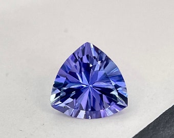 Master Cut Natural Tanzanite Trillion .67 Cts , 6 mm (Loupe Clean) #481