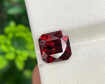 Natural Garnet 2.71 cts 7.5 mm Cushion Shape  Garnet Laser Cut Garnet Top Quality Garnet Ring Size Garnet #575