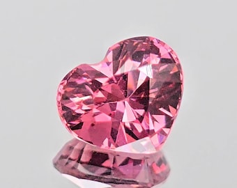 Seltener natürlicher Malaya-Granat in feiner Qualität Auch bekannt als Lotus-Granat 6 x 5 mm Herzschliff facettierter loser Edelstein | #C.417