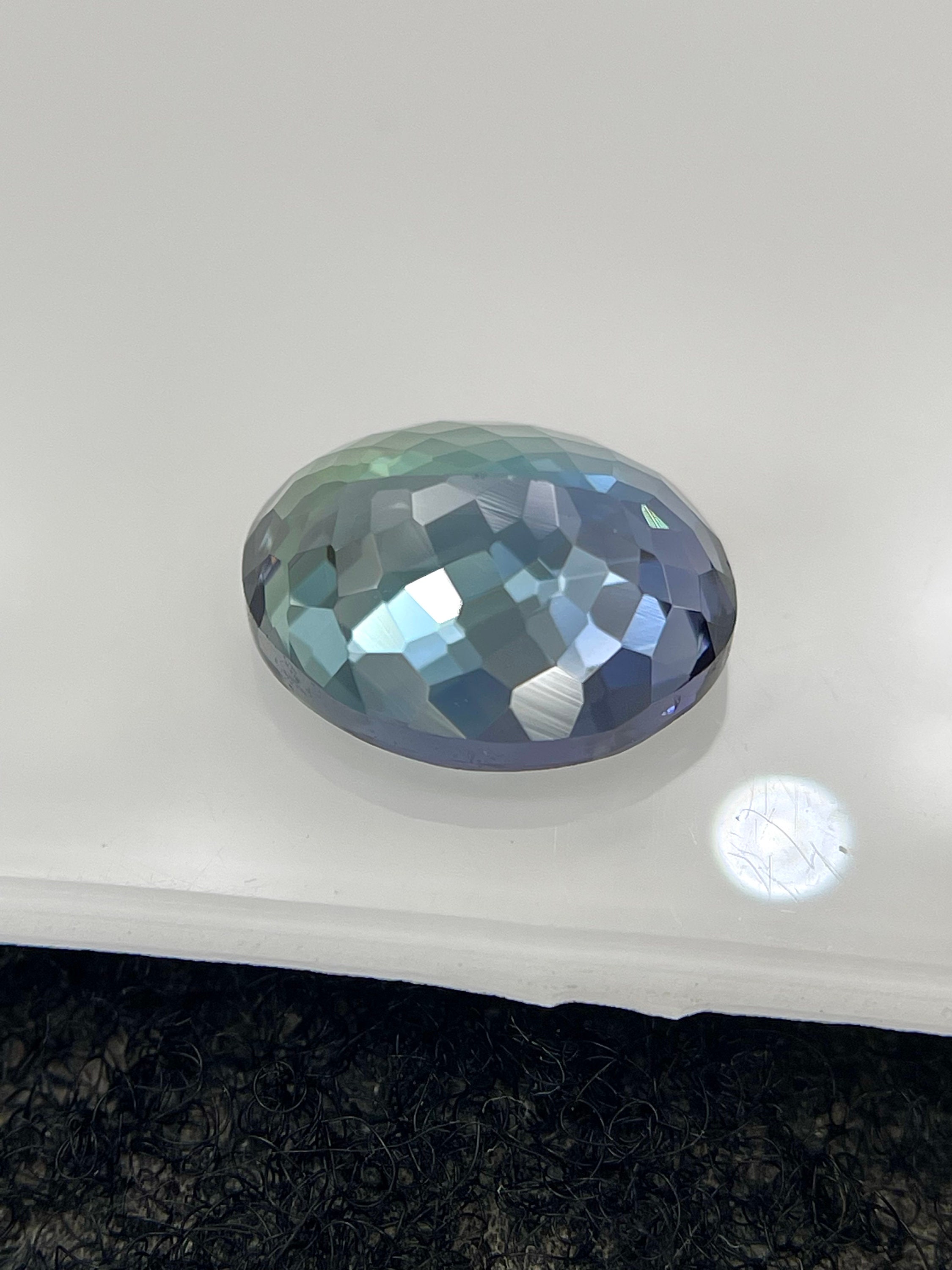 Mermaid Color Tanzanite 3.22 Cts 10x8 Mm Natural Unheated Tanzanite