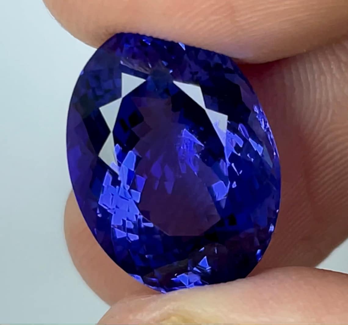 Natural Tanzanite Oval Shape Cut Stone 10.10 ct | Etsy