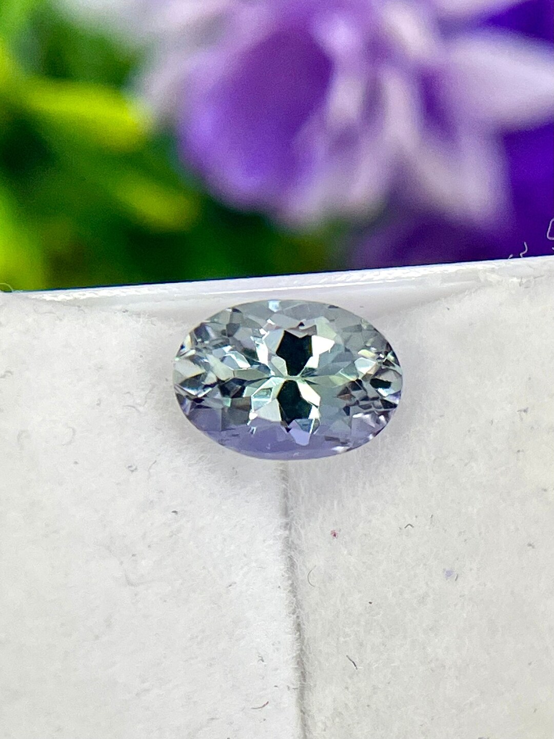 Mermaid Color Unheated Tanzanite .78 Cts 6.5x4.5 Mm Oval Cut Tanzanite ,zoisite Tanzanite loupe ...