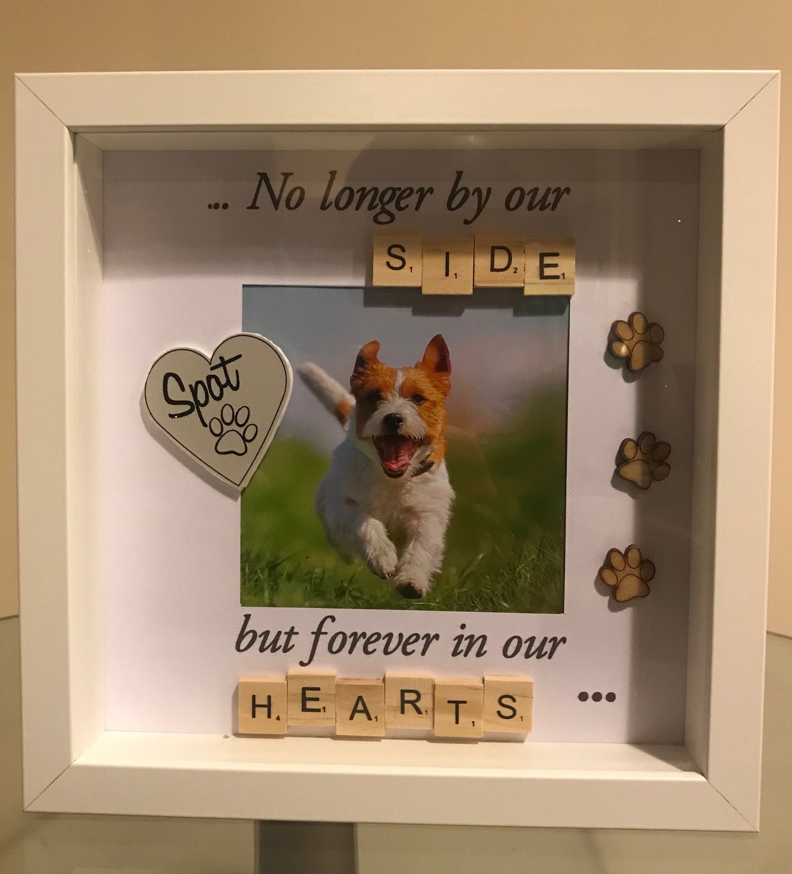 Dog Memorial Frame Pet Loss Gifts Personalized Dog Etsy