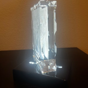 Pet Memorial Crystal, Personalized Gift, Pet Loss, Pet memorial, Glass Art, Pet Lovers, Laser Engraving, Pet Loss Gift, Sympathy Gift, Loss image 3